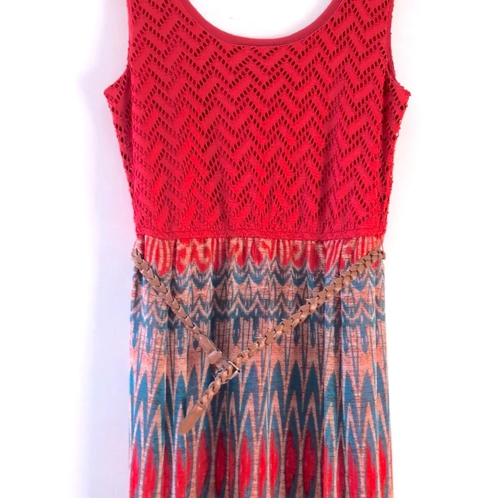 CLEO LONG MAXI SLEEVELESS BELTED DRESS SIZE XS - Picture 2 of 12